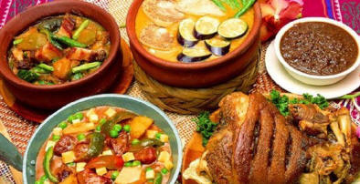 Variety of Filipino dishes